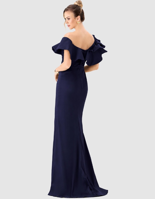 Bariano - Sminty Dramatic Frill Gown