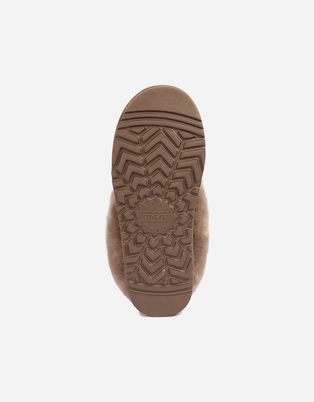 Ozwear Connection Uggs - Ugg Slippers Collar Unisex Premium Sheepskin Slippers Suede