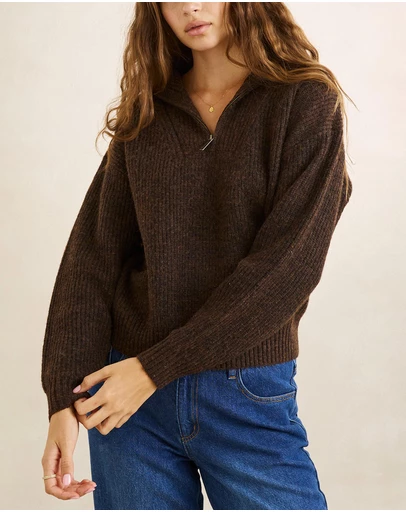 Rhythm - Quincy Zip Knit