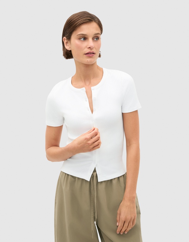 Seed Heritage - Button Through Rib Top