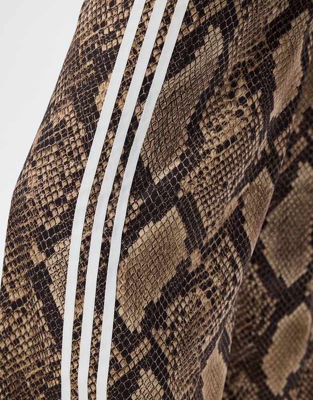 adidas Originals - Satin Snake Print Wide Leg Track Pants - ICONIC EXCLUSIVE