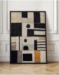Olive et Oriel - Sewn Fabric by Treechild Art Print