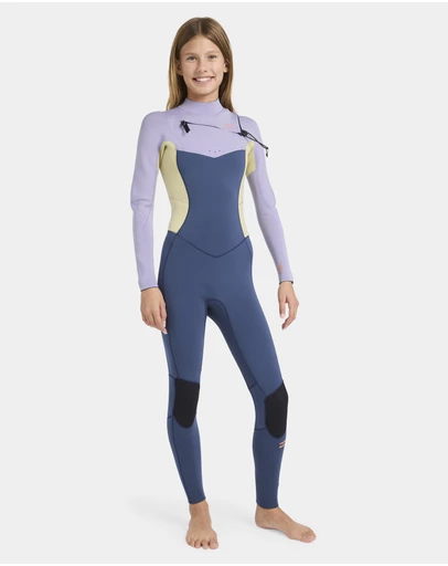 Billabong - Girls 8 to 16 Synergy Chest Zip Long Sleeve Fullsuit