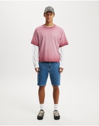 Cotton On - Loose Straight Denim Short