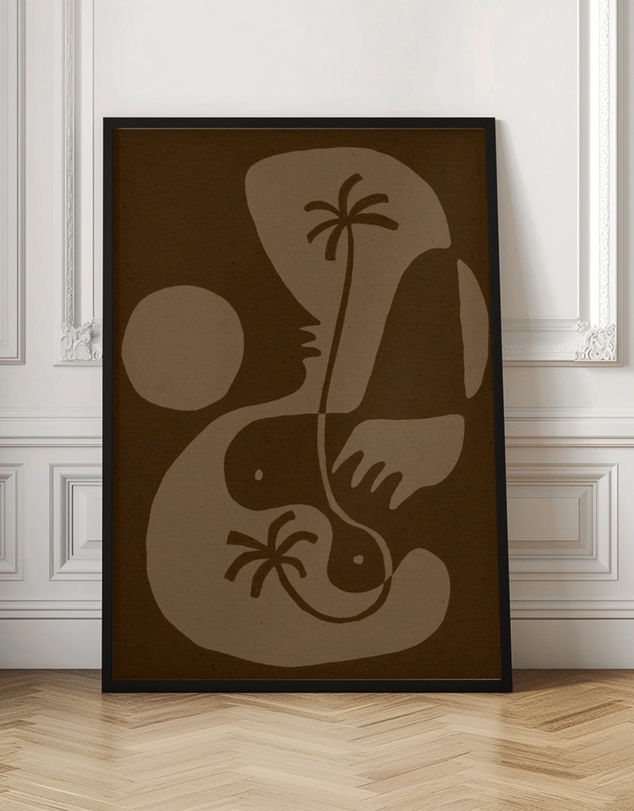 Olive et Oriel - The Land Story 5 by Shatha Al Dafai Art Print