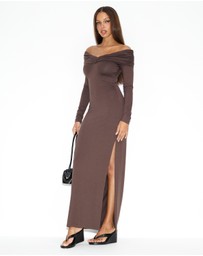 Dazie - Katia Off Shoulder Jersey Dress