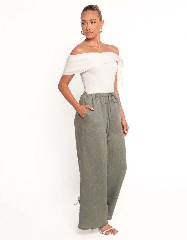 Petal & Pup - Clairo Linen Pant - Olive