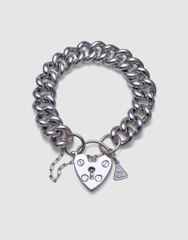 Von Treskow - Medium Mama Heart Padlock Bracelet