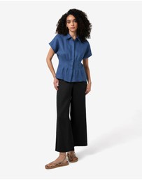 Forcast - Ami Linen Elastic Back Pants