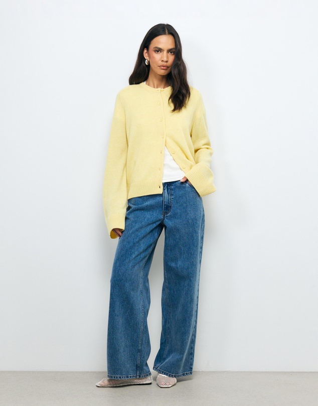 AERE - Isla Merino Wool Relaxed Cardigan