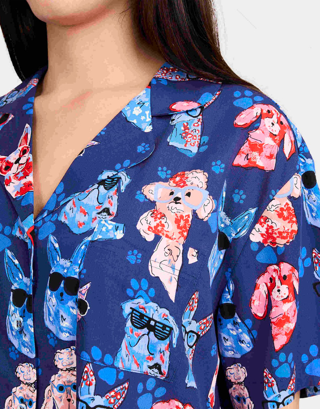 Mitch Dowd - Mitchdowd Dog Paws Bamboo Pyjama Set