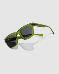 Hawkers Co - HAWKERS - Green Dark ONE UPTOWN Sunglasses for Men and Women UV400