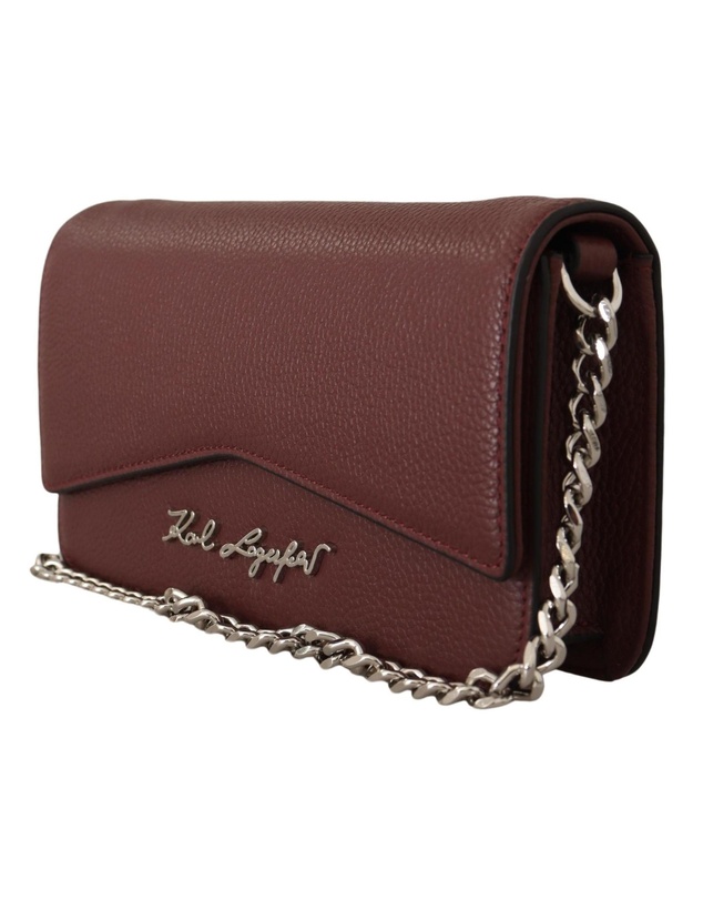 Pre-Loved by Azura Reborn - Pre-Loved Karl Lagerfeld KIKONIC Chain Bag Burgundy