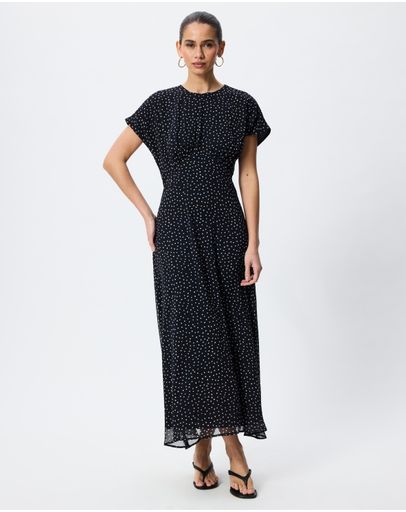 Navy Polka Dot
