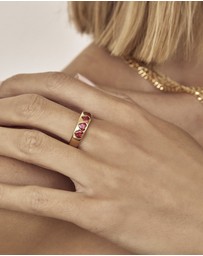 Arms Of Eve - J'adore Gold Ring - Red
