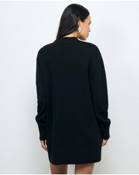 AERE - Elora Wool Blend Knit Dress