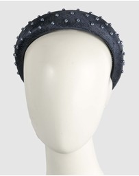 Max Alexander - Navy Sinamay Racing Fascinator Headband