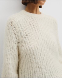 Country Road - Fluffy Crew Neck Knit