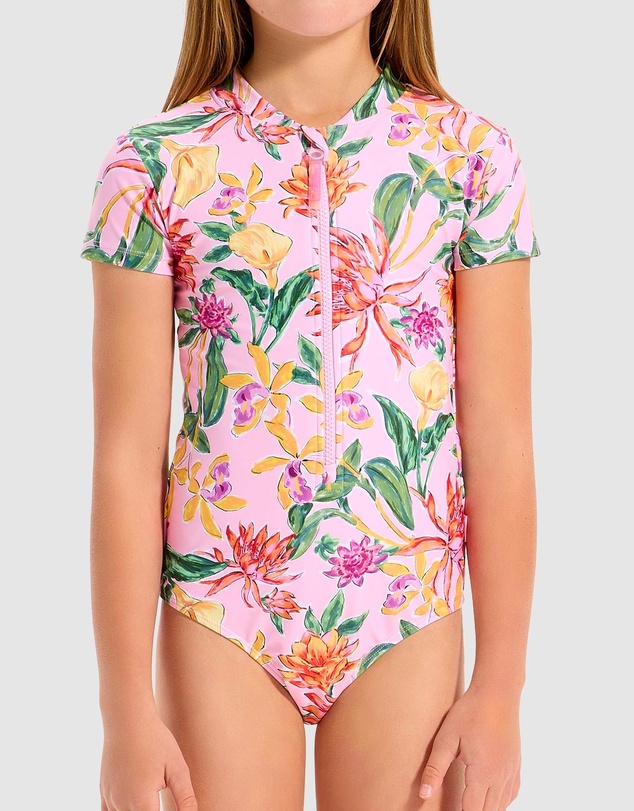 Seafolly - Hot House Pink Paddle Suit - Teens