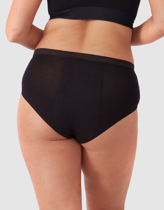 Love Luna - 3 Pack Women's Bamboo Period Hi-Waisted Brief