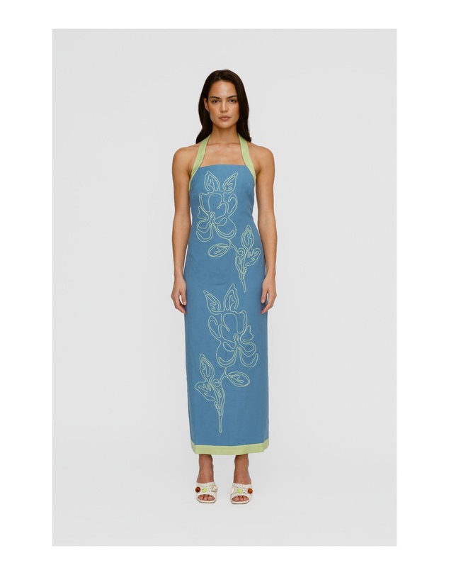 The Wolf Gang - Mirabelle Maxi Dress - Stone