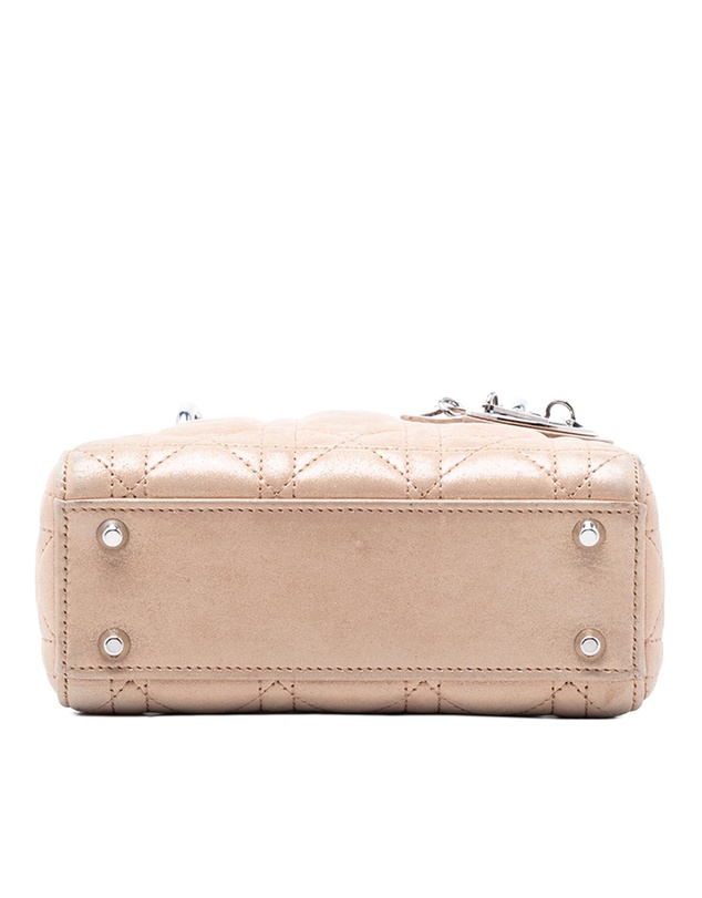 Pre-Loved by Azura Reborn - Pre-Loved Mini Iridescent Lambskin Cannage Lady Dior