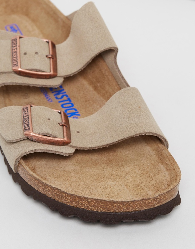 Birkenstock - Womens SFB Arizona Suede Leather Narrow Sandals