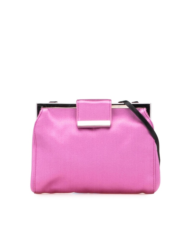 Pre-Loved by Azura Reborn - Pre-Loved miu miu Elegant Evening Bag with Metallic Hardware and Shoulder Strap