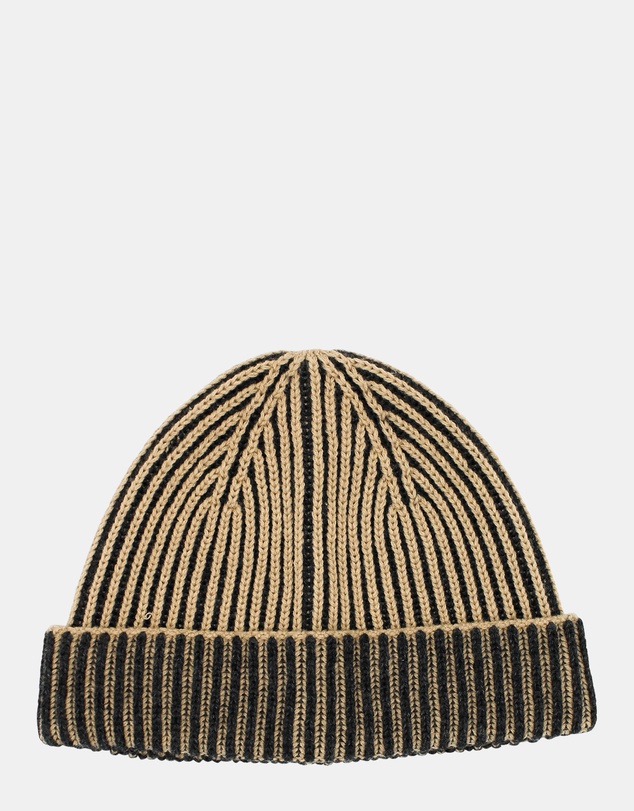 Morgan & Taylor - Sarina Ribbed Knit Beanie in Black