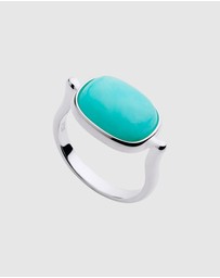 Najo - Fleur Silver Amazonite Ring