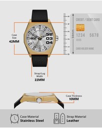 Diesel - Scraper Black Analogue Watch