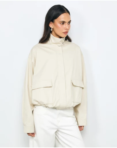AERE - Ines Funnel Neck Bomber