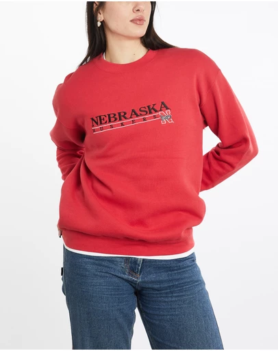 Vintage by The Real Deal - Pre Loved - Vintage 90s NCAA University of Nebraska Huskers Sweatshirt