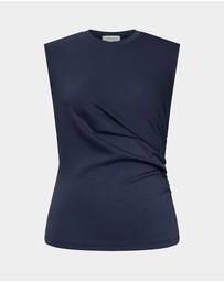 Forcast - Lulu Ruched Top