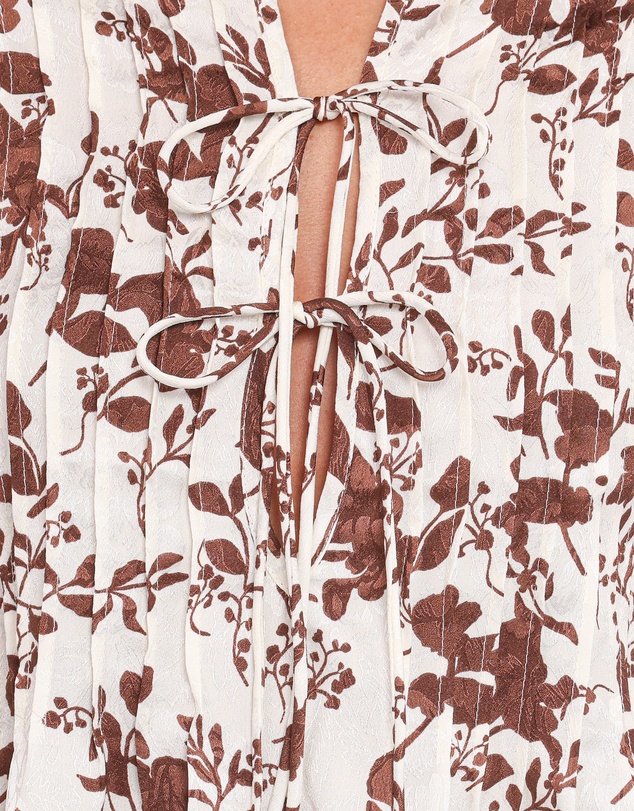 Petal & Pup - Winslet Top - Brown Floral