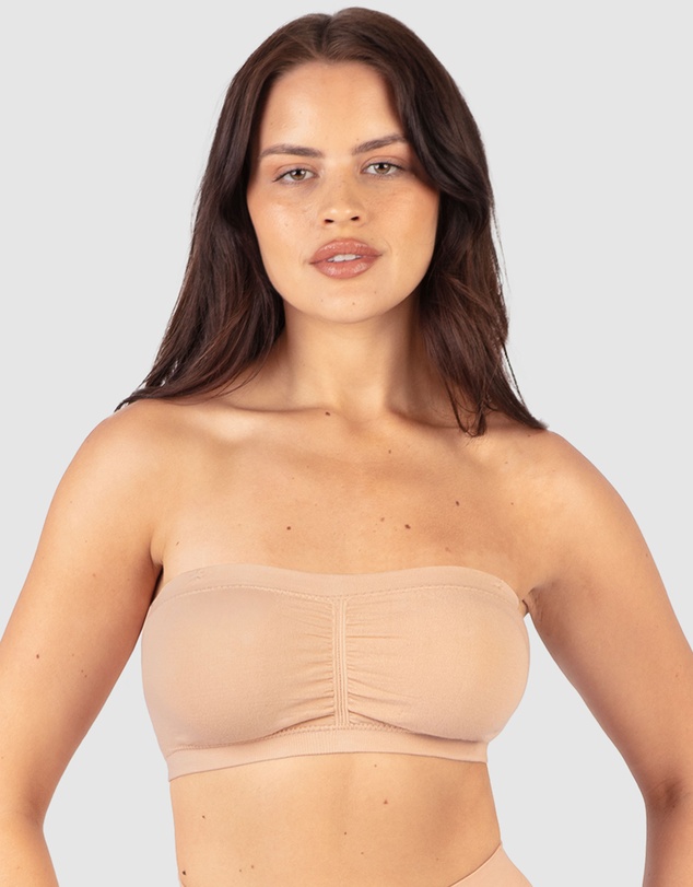 B Free Intimate Apparel - Cotton-Rich Padded Strapless Bra (A-B-C) Cup