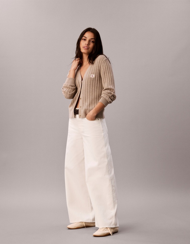 Calvin Klein Jeans - Cotton Twill Wide Leg Pants