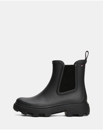 Tommy Hilfiger - Rubber Flag Cleated Rainboots - Women's