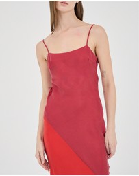 FRIEND of AUDREY - The Spliced Cupro Bias Dress