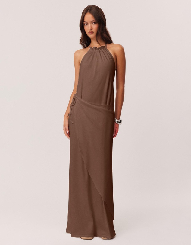SNDYS - Polly Halter Neck Maxi Dress