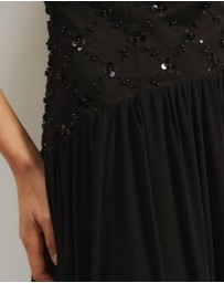 Atmos&Here - Freya Beaded Mesh Maxi Dress