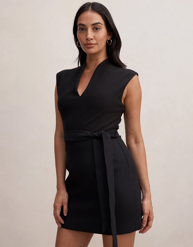 Forever New - Rory Structured Tie Mini Dress