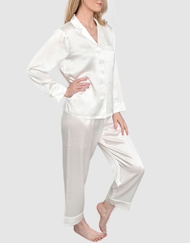 The Fable - Pearl Silk Pyjamas