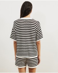 Atmos&Here - Bree Stripe Knit Top