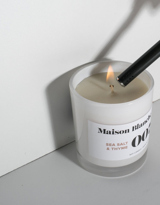 Maison Blanche - 007 Sea Salt & Thyme - Large Candle