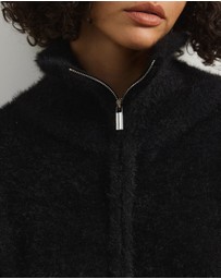 Atmos&Here - Jordie Half Zip Fluffy Turtleneck Sweater