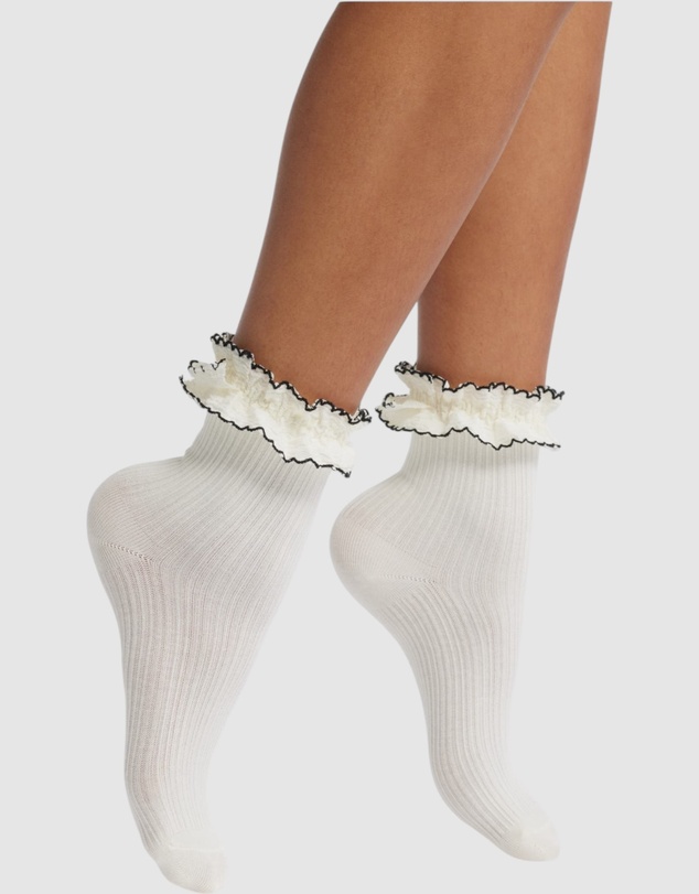 High Heel Jungle - Sheer Frilly Socks