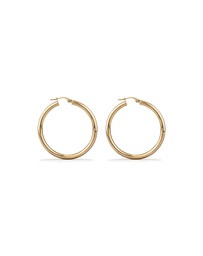 Michael Hill - 35mm Hoop Earrings in 10kt Yellow Gold