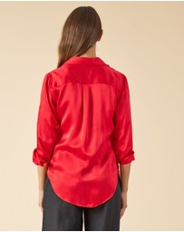CAMIXA - Satin Silk Shirt