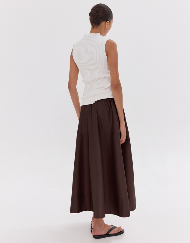 Cloth & Co. - The Maxi Skirt | Dark Cacao